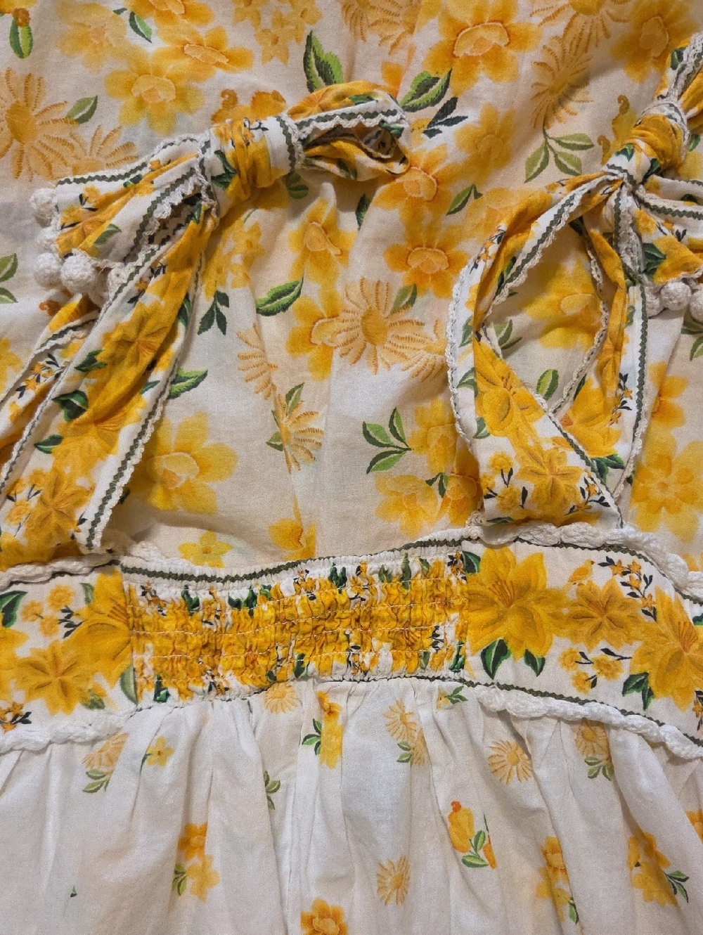 Farm Rio Azaleia Floral Mini Tie Shoulder Dress - Picture 8 of 8